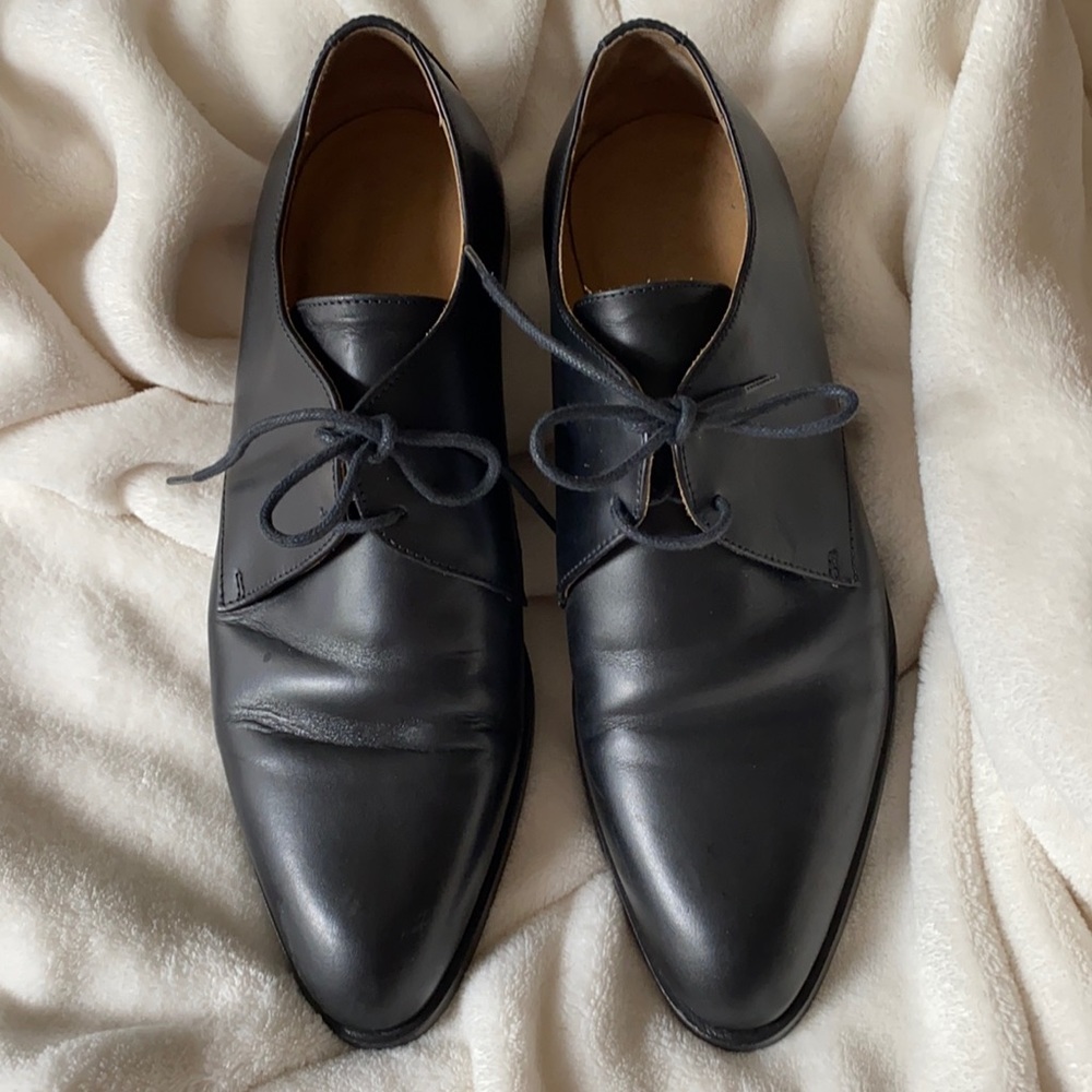 Everlane Women's Black Leather The Modern Oxford